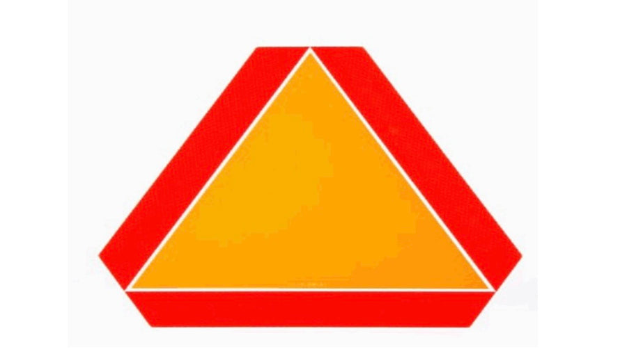 ⚙️ TRIANGULO DE VEHICULO LENTO  365X365 (V-5) ALUMINIO 1mm ECE69.01 IM