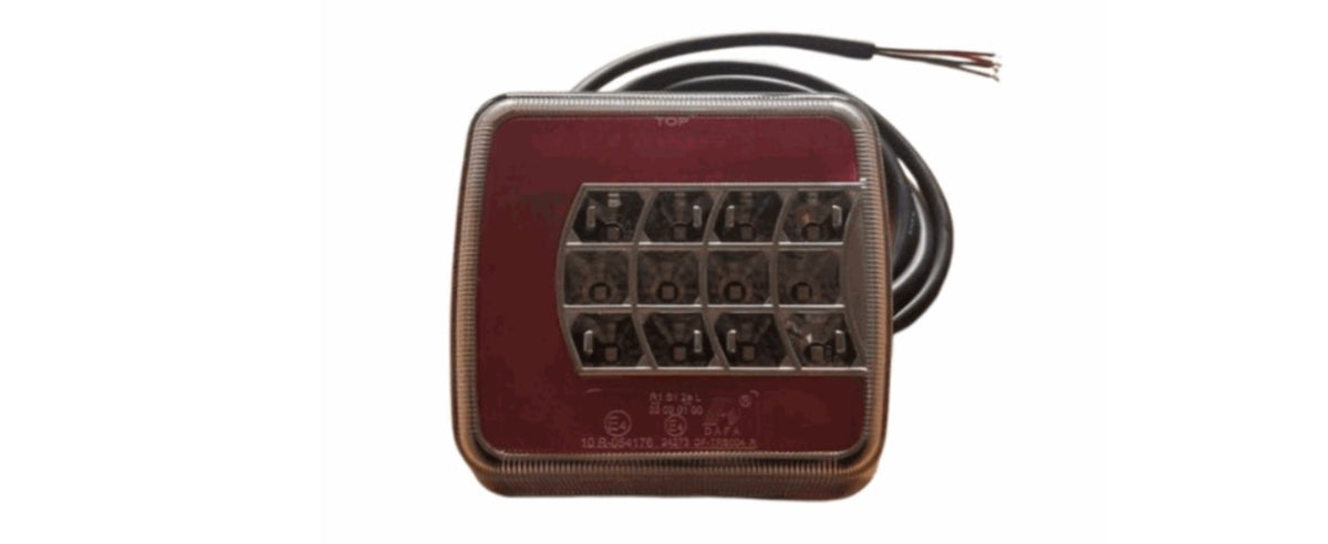 💡PILOTO 4 SERVICIOS IZQ C/LUZ MATR.12V C/CABLE 1,20MT LED S/CATADRIOPTICO IM 🚛