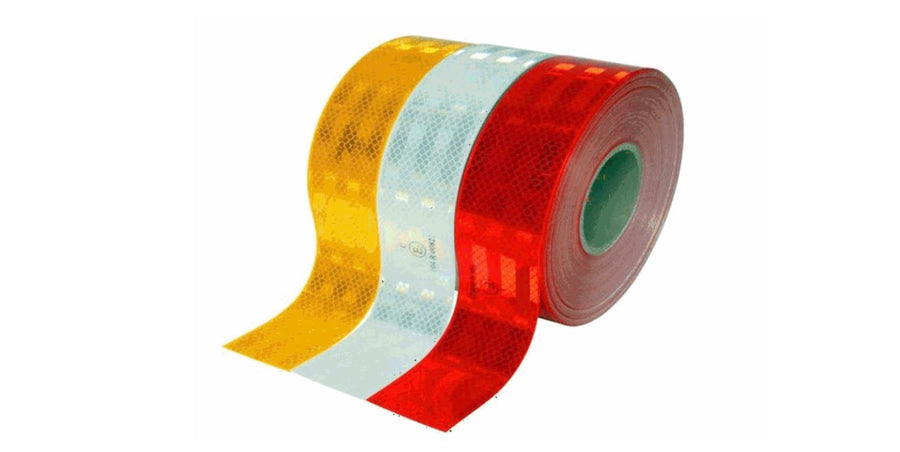 📏 CINTA REFLECTANTE RIGIDA ROJA (ROLLO 50MTSX50mm) IM