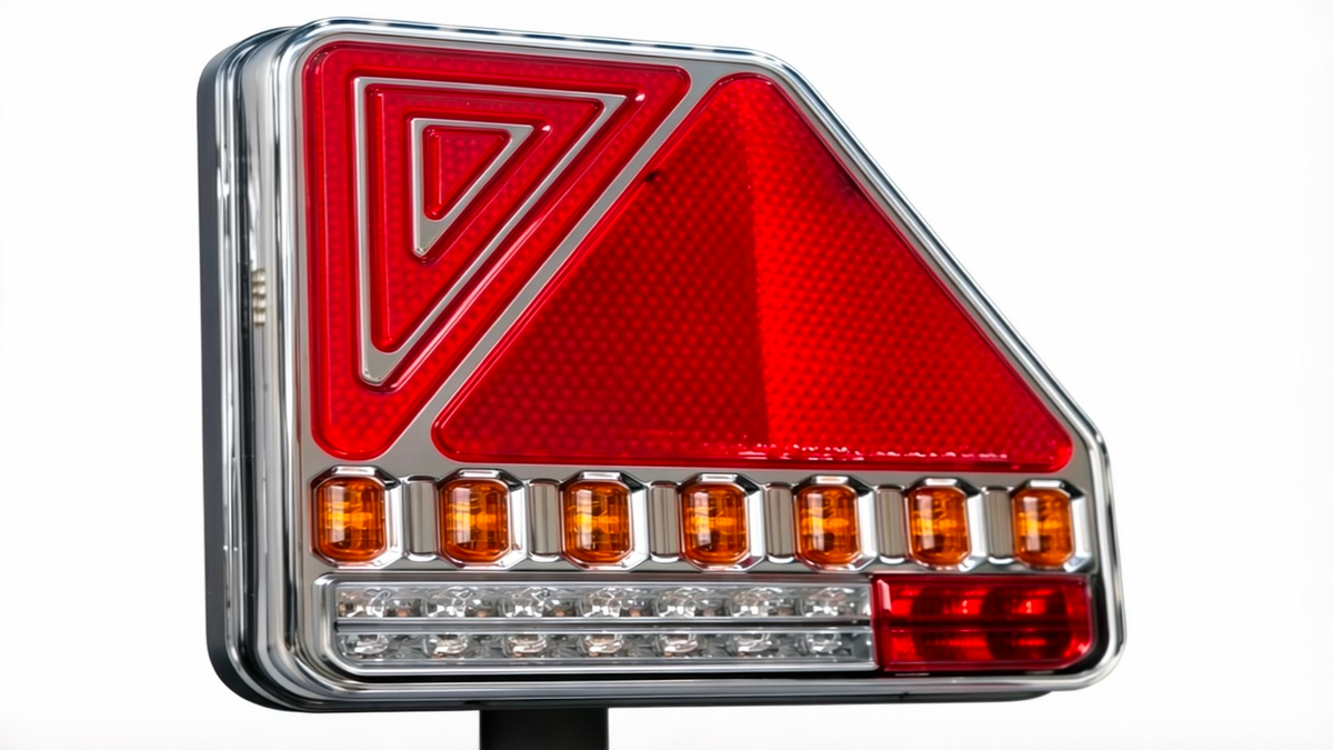 🔺 PILOTO 6 SERVICIOS DCHO 12-24V LED DINÁMICO TRIANGULAR C/CABLE 1,2MT IM