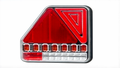 🔺 PILOTO 6 SERVICIOS IZQ 12-24V LED DINÁMICO TRIANGULAR C/CABLE 1,2MT IM
